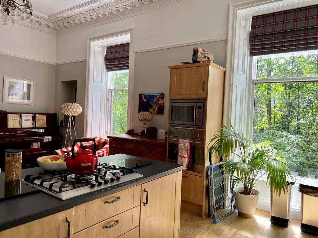Beautiful Double Room In Idyllic West End Townhouse Glasgow Dış mekan fotoğraf